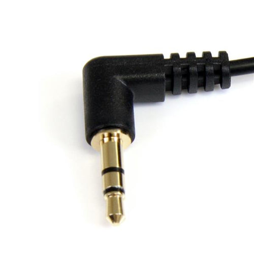 StarTech.com 1 ft Slim 3.5mm Right Angle Stereo Audio Cable - M/M StarTech.com 1 ft Slim 3.5mm Right Angle Stereo Audio Cable - M/M